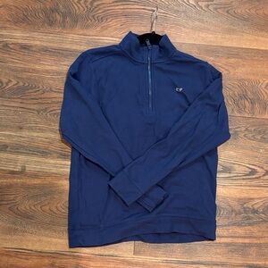 Vineyard Vines Boy’s Navy Blue Zip-Up Sweater / 100% Cotton / Size L (16)